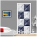 European Style 3D Print Sticker Embossed Lattice Decal Picture Home Decor Self Adhesive for Wardrobe Door Waterproof Art Poster 77 * 200cm - B07VD8XYGQ